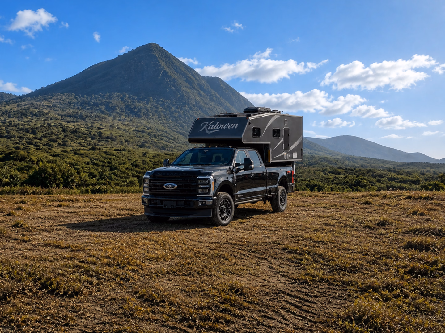 Kalowen 250 Black Panther in a mountain landscape